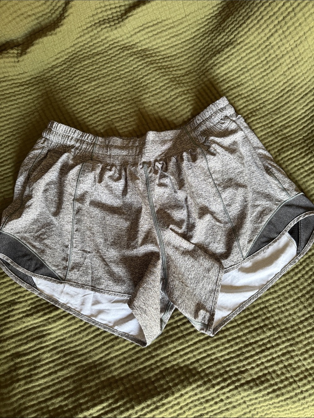lululemon athletica Heather Gray Running Shorts